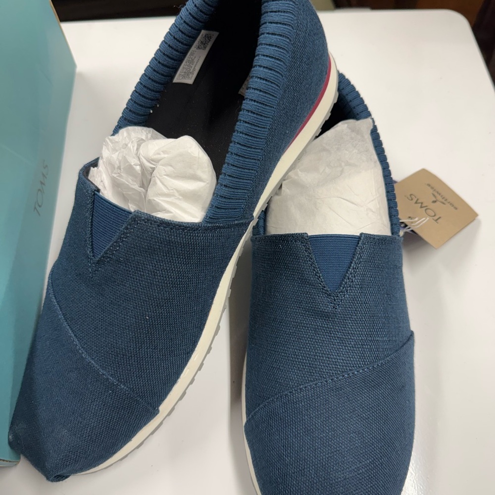 TOMS Men's Navy Slip-On Loafers
